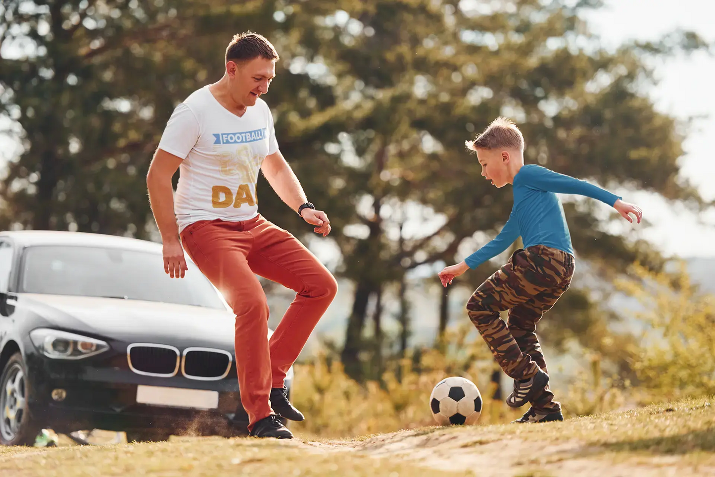 Football Dad Graphic T-Shirts Perfect for Sports Fans (Copy) Boofy